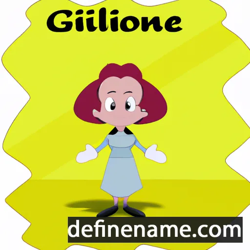 cartoon of the name Gilonne