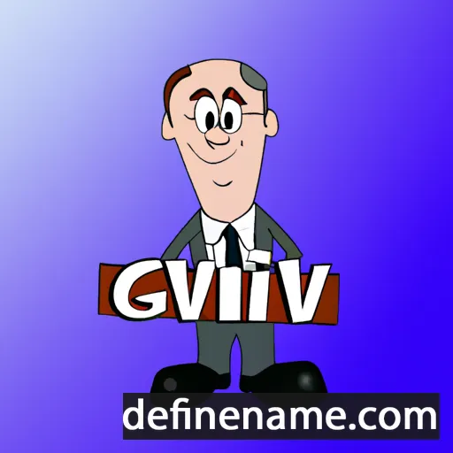 cartoon of the name Gilvin