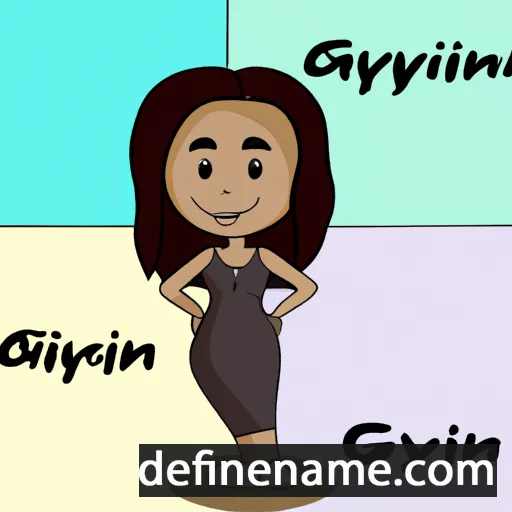 cartoon of the name Ginalyn