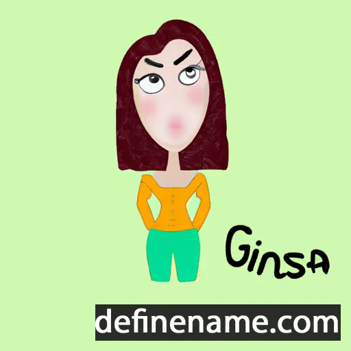 cartoon of the name Ginesa