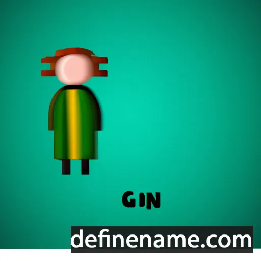 cartoon of the name Ginn