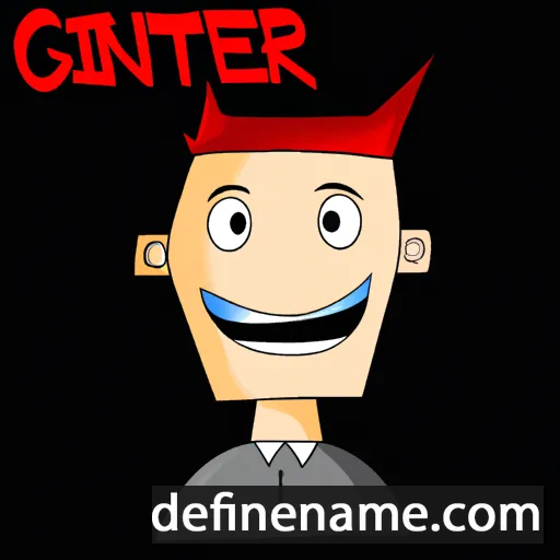 cartoon of the name Ginter