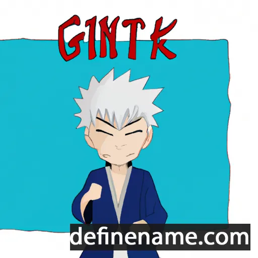 cartoon of the name Gintoki