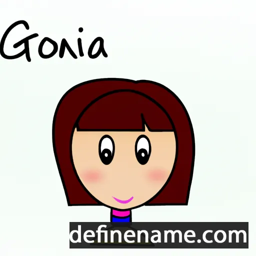 cartoon of the name Giòna