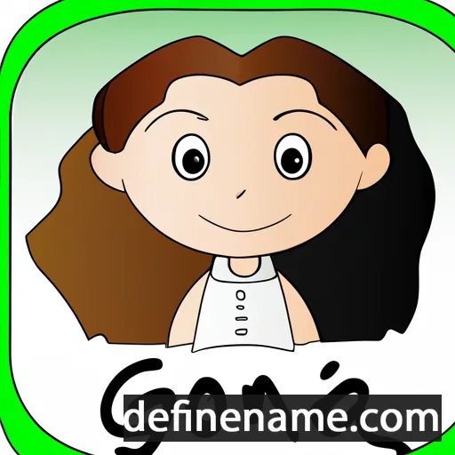 cartoon of the name Gionna