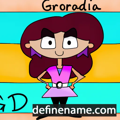 cartoon of the name Giordana