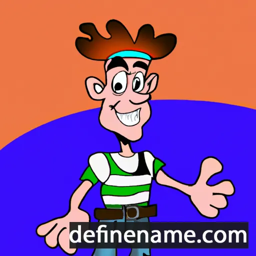 cartoon of the name Giovanno