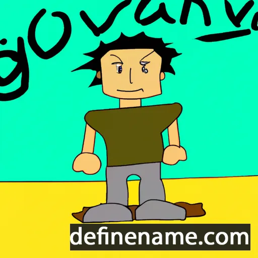 cartoon of the name Giovany