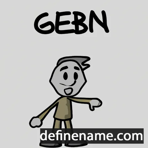 cartoon of the name Girben