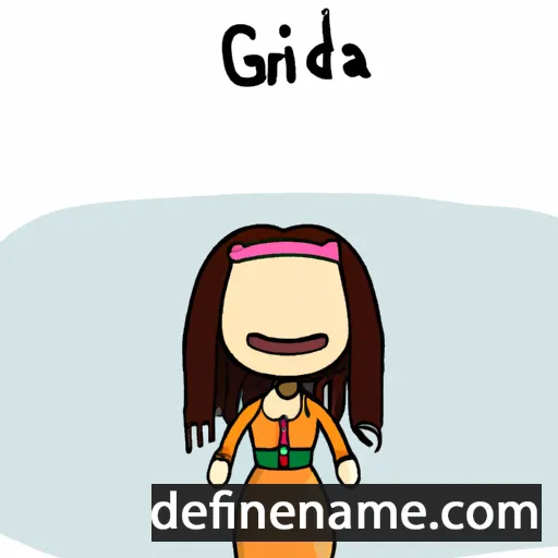 cartoon of the name Girda