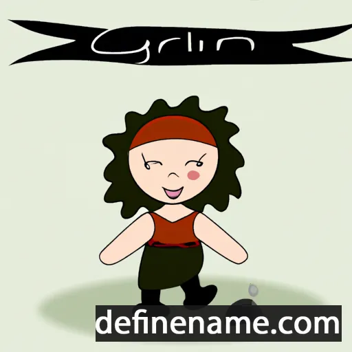 cartoon of the name Gíslrún