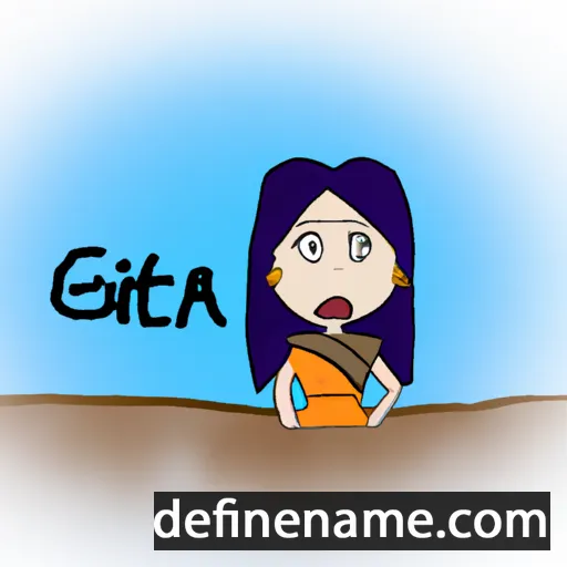 cartoon of the name Gíta