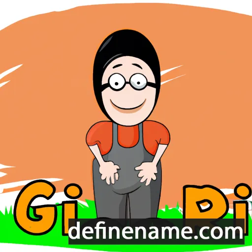 cartoon of the name Giri