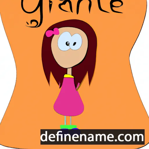 cartoon of the name Girlane