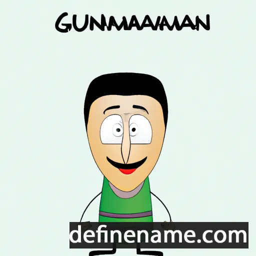 cartoon of the name Girmanu