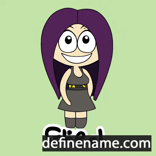 cartoon of the name Girshel