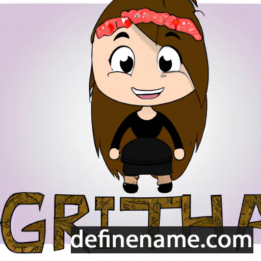 cartoon of the name Girtha