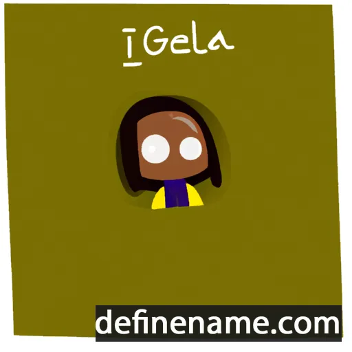 cartoon of the name Gisèla