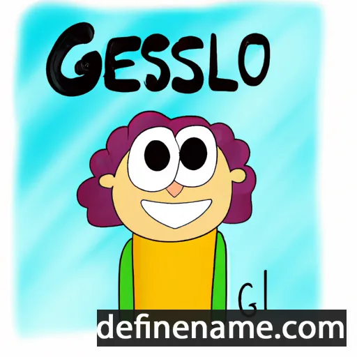 cartoon of the name Giselo