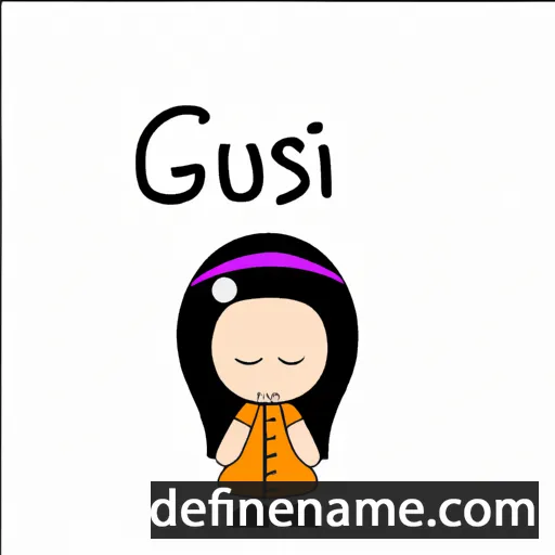 cartoon of the name Gisou