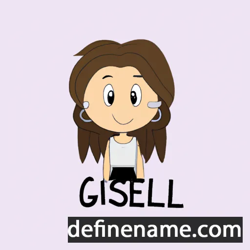 cartoon of the name Gissell