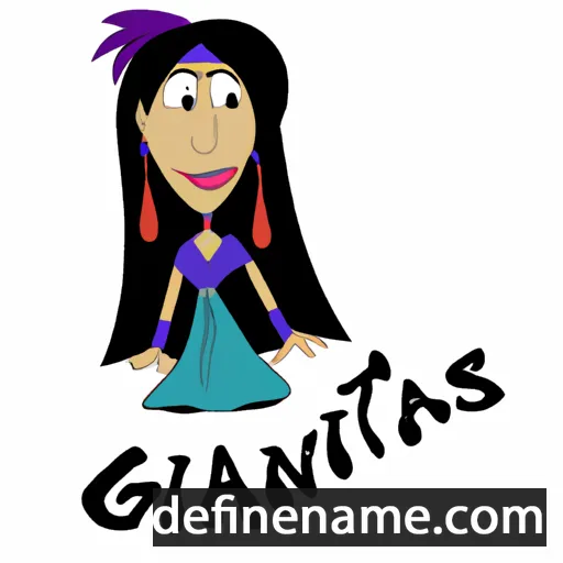 cartoon of the name Gitanas