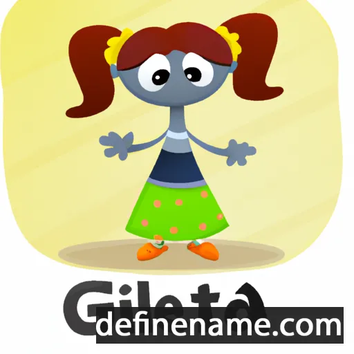 cartoon of the name Gitela