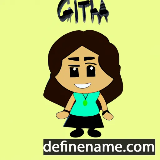 cartoon of the name Githa