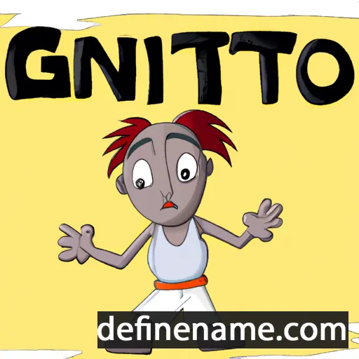 cartoon of the name Gitonga