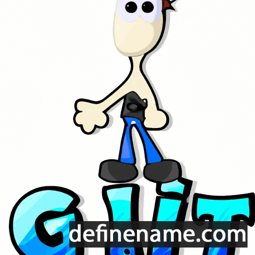 cartoon of the name Gitt