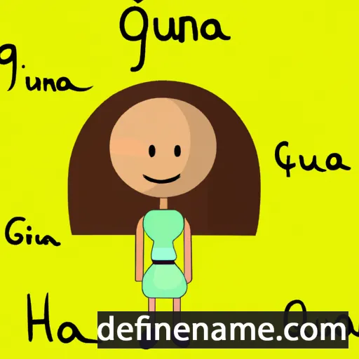 cartoon of the name Giuana