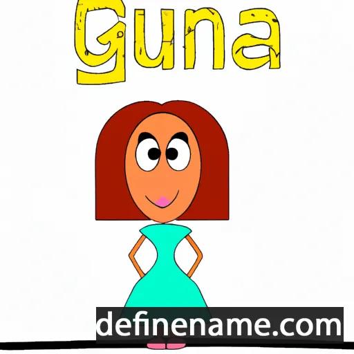 cartoon of the name Giuna