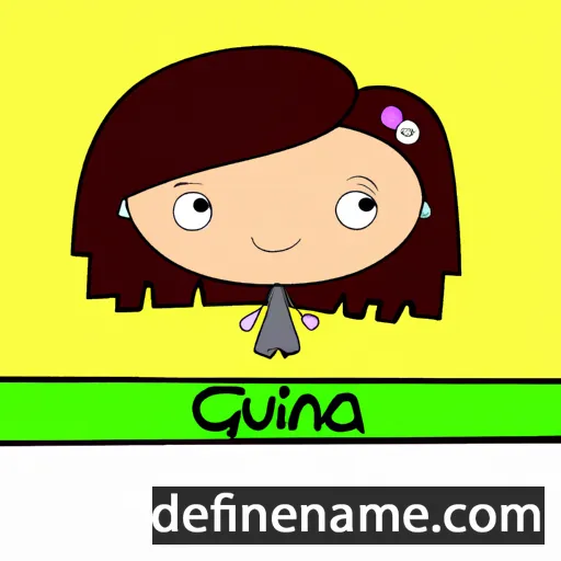 cartoon of the name Giunia