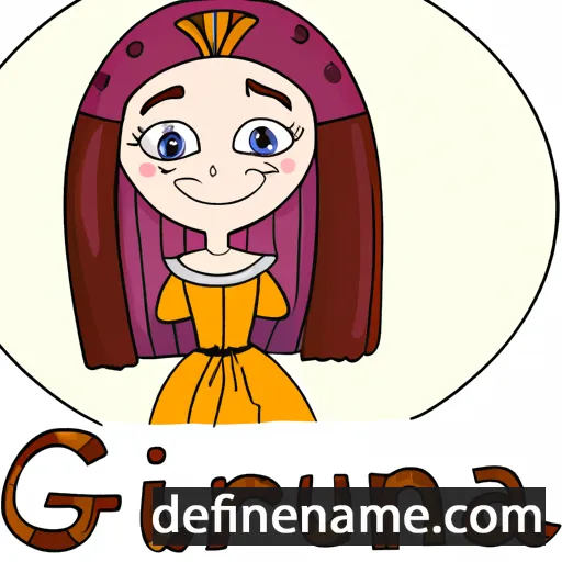 cartoon of the name Giurgina