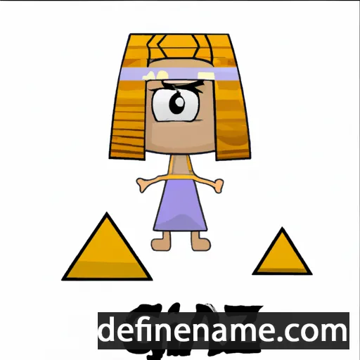 cartoon of the name Giza