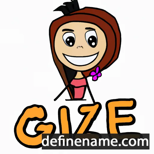 cartoon of the name Gizel