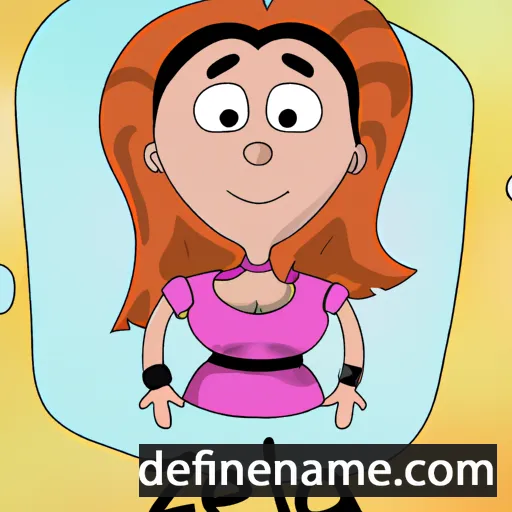 cartoon of the name Gizela