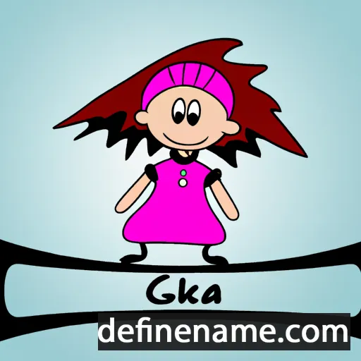 Gizka cartoon