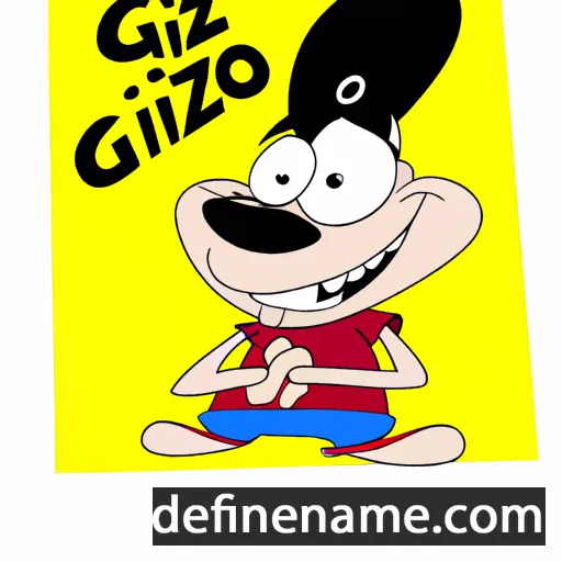 cartoon of the name Gizo