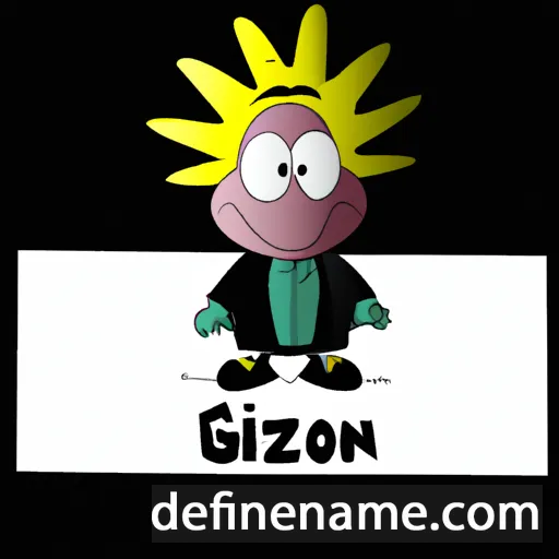 cartoon of the name Gizon