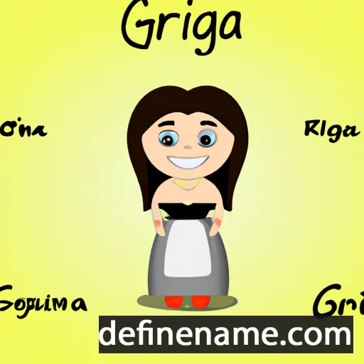 cartoon of the name Gjeorgjina