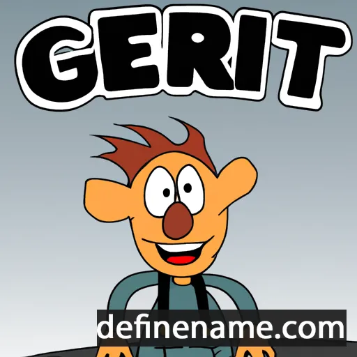 cartoon of the name Gjert