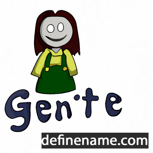 cartoon of the name Gjertine