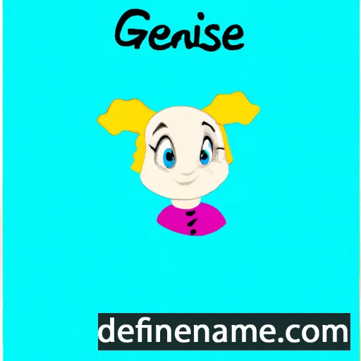 cartoon of the name Gjesine