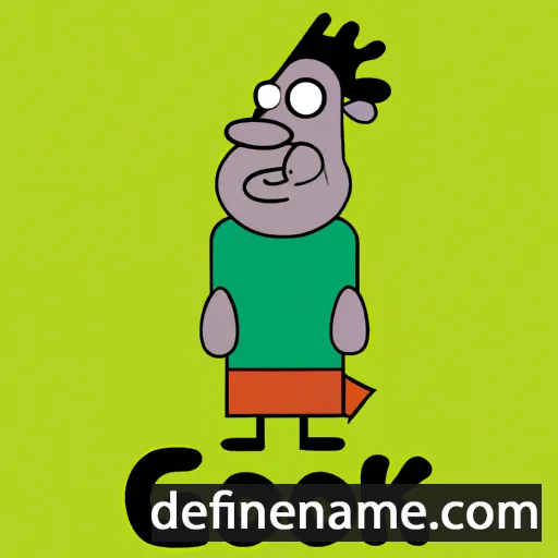 cartoon of the name Gjok