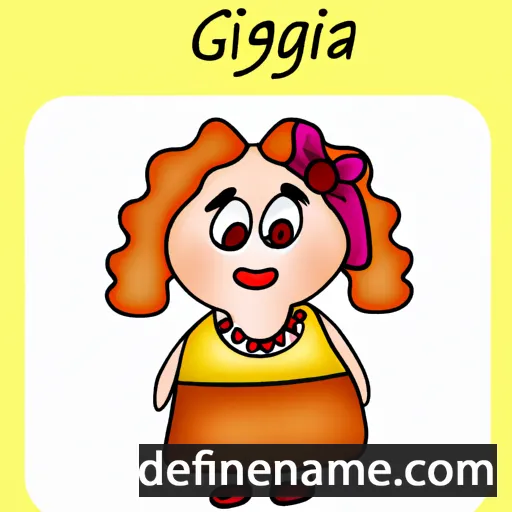 cartoon of the name Gjorgjina