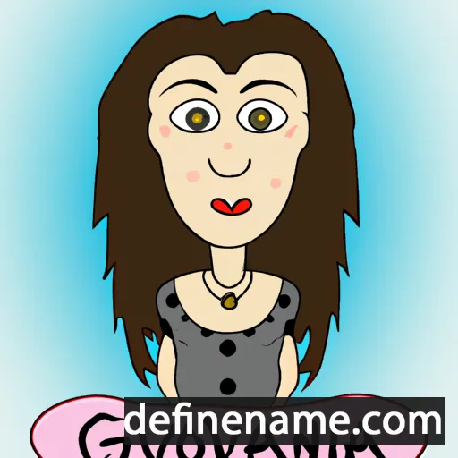 cartoon of the name Gjovana