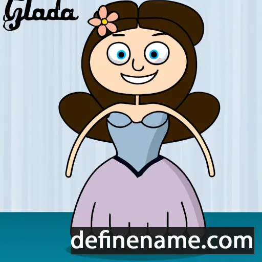 cartoon of the name Gladiana