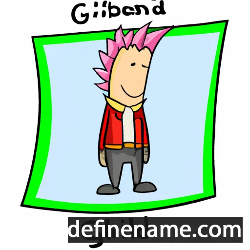 Gladiolus cartoon