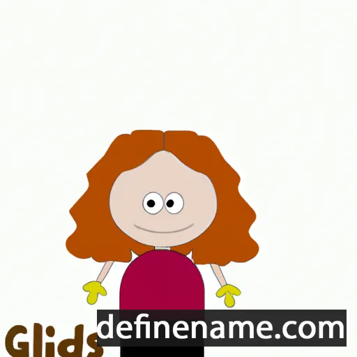 cartoon of the name Gladis